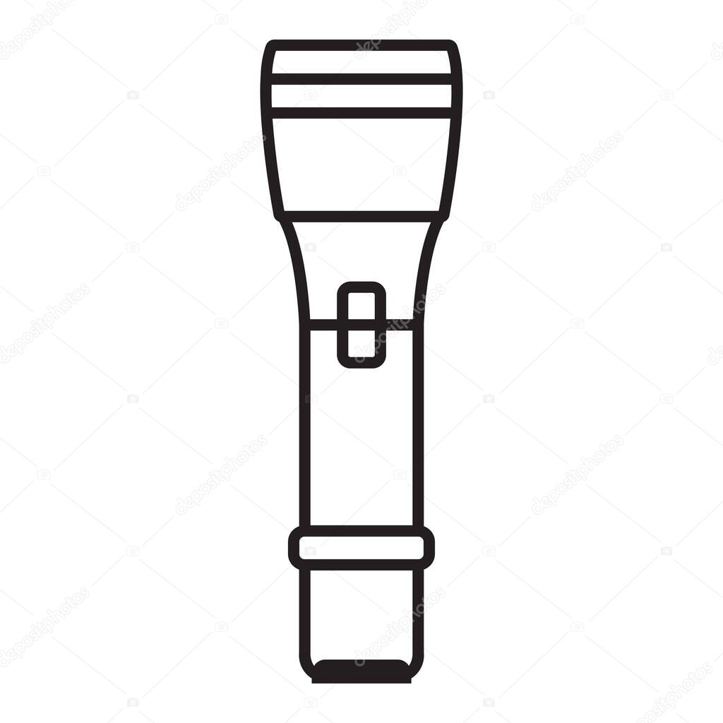 Flashlight line icon that is suitable for your modern business