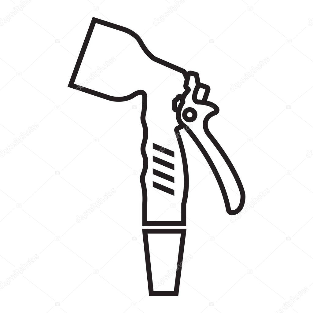 Nozzle sprayer line icon that is suitable for your modern business