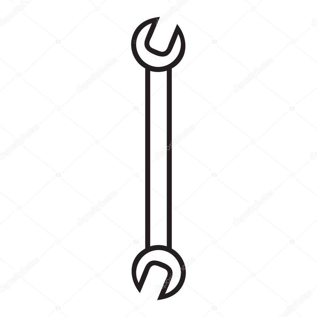 Wrench line icon that is suitable for your modern business