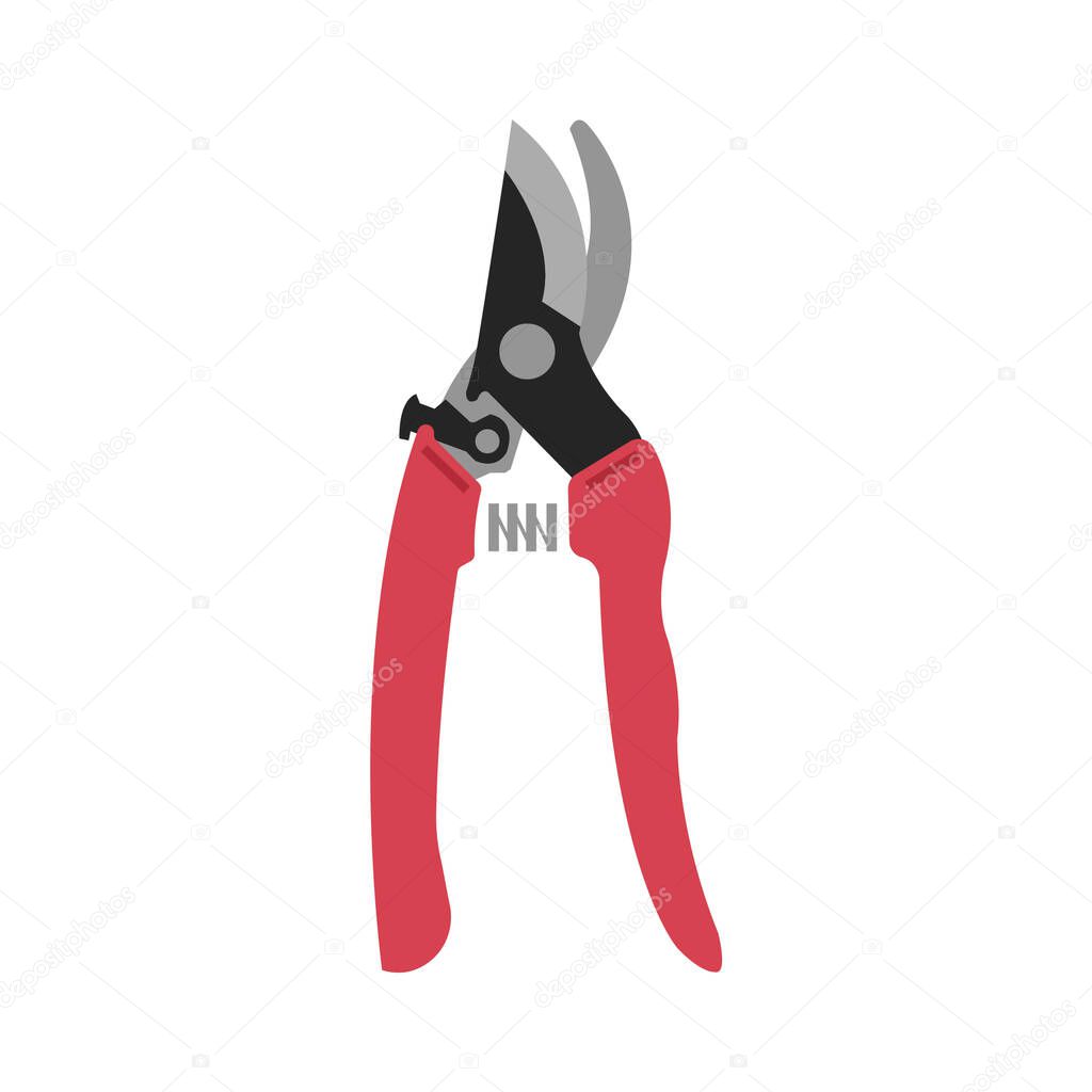 Garden scissors color icon that is suitable for your modern business