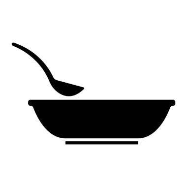 Çorba kasesi simgesi, modern işleriniz için uygun.