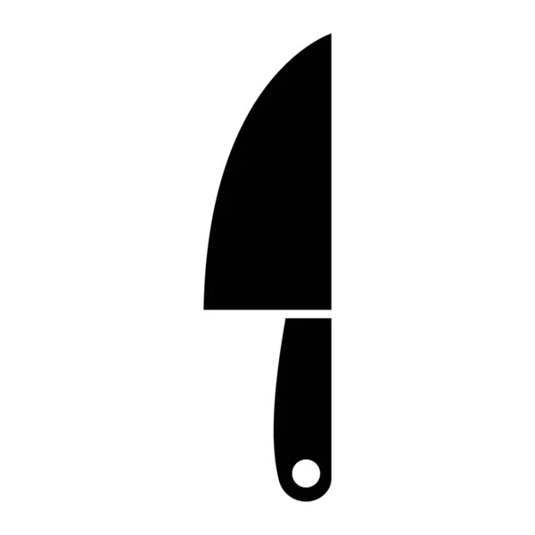 Cuchillo Icono Negro Que Adecuado Para Negocio Moderno — Vector de stock