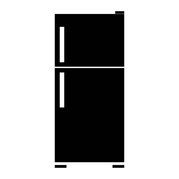 Черная Икона Refrigerator Которая Подходит Вашего Современного Бизнеса — стоковый вектор
