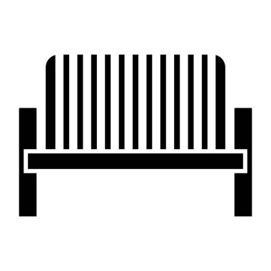 Açık sandalye siyah simgesi modern iş için uygundur.