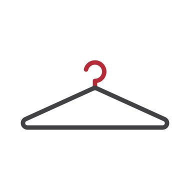 Modern iş için uygun bir askı rengi simgesi