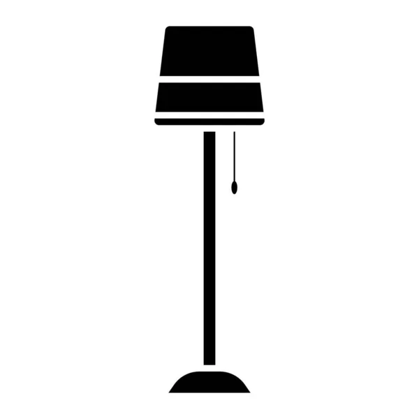 Lámpara Icono Negro Que Adecuado Para Negocio Moderno — Archivo Imágenes Vectoriales