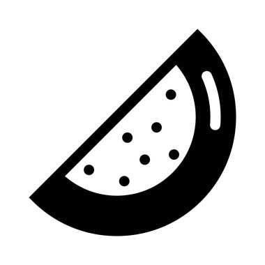 Modern işinize uygun siyah bir tarzı olan karpuz simgesi