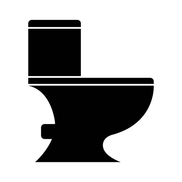 あなたの近代的なビジネスに適した黒いスタイルのトイレのアイコン — ストックベクタ