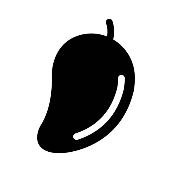 Icono Mango Con Estilo Negro Que Adecuado Para Negocio Moderno — Archivo Imágenes Vectoriales