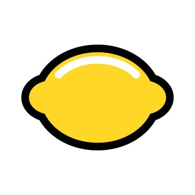 Modern iş için uygun renk tarzına sahip limon simgesi