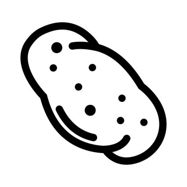 Modern işleriniz için uygun bir marka olan patates ikonu.