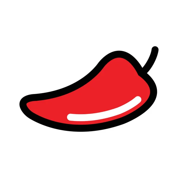 Ikon Chilli Dengan Gaya Warna Yang Cocok Untuk Bisnis Modern - Stok Vektor