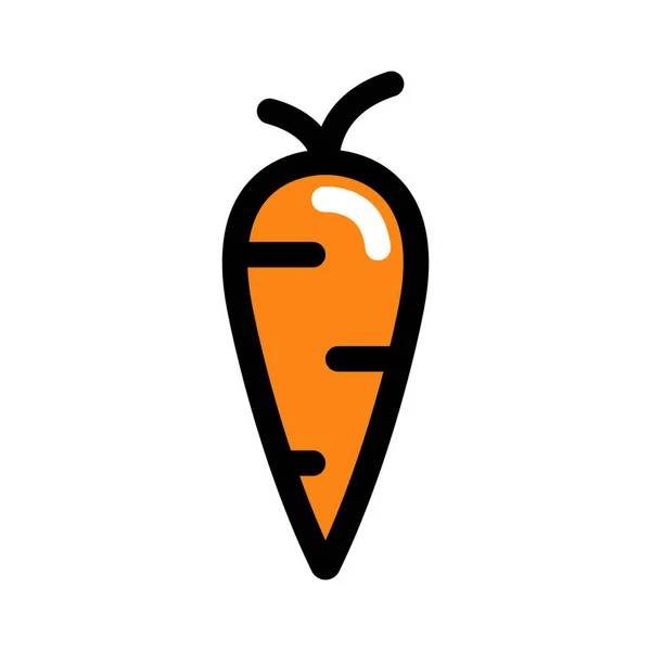 Морковь Иконка Цветовым Стилем Который Подходит Вашего Современного Бизнеса — стоковый вектор