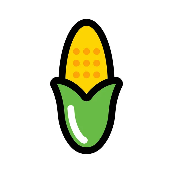 Кукуруза Иконка Цветовым Стилем Который Подходит Вашего Современного Бизнеса — стоковый вектор