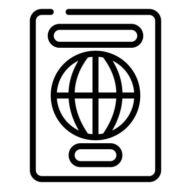 Modern işleriniz için uygun bir pasaport simgesi