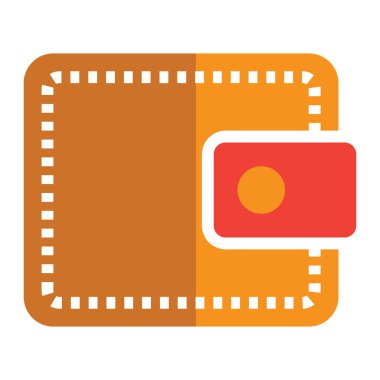 Modern işinize uygun renk tarzına sahip cüzdan simgesi