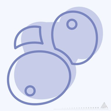 Simge Zeytin- İki Ton Biçimi - Basit illüstrasyon, Düzenlenebilir vuruş, Tasarım şablonu vektörü, baskılar, posterler, reklamlar, duyurular, bilgi grafikleri vs..