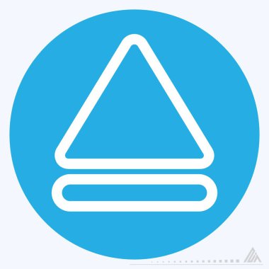 Simge Çıkma - Mavi Gözler Biçimi - Basit illüstrasyon, Düzenlenebilir vuruş, Tasarım şablonu vektörü, baskılar, posterler, reklamlar, duyurular, bilgi grafikleri vs..