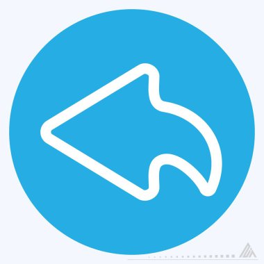 Simge Sol - Mavi Gözler Biçimi - Basit illüstrasyon, Düzenlenebilir vuruş, Tasarım şablonu vektörü, baskılar, posterler, reklamlar, duyurular, bilgi grafikleri vs..