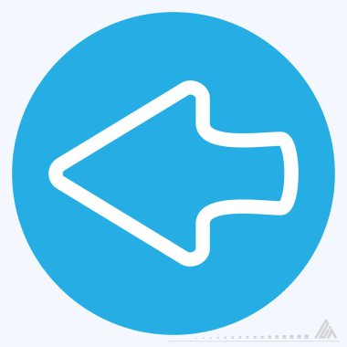 Simge Sol 2 - Mavi Gözler Biçimi - Basit illüstrasyon, Düzenlenebilir vuruş, Tasarım şablonu vektörü, baskılar, posterler, reklamlar, duyurular, bilgi grafikleri, vs..