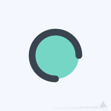 Simge Kaydı - Renk Çizgisi Kes Biçimi - Basit illüstrasyon, Düzenlenebilir vuruş, Tasarım şablonu vektörü, baskılar, posterler, reklamlar, duyurular, bilgi grafikleri, vs..