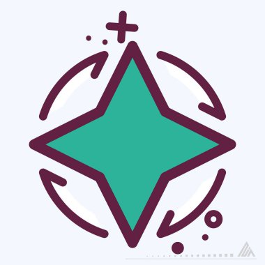 Simge 2 - MBE Syle - Basit illüstrasyon, Düzenlenebilir vuruş, Tasarım şablonu vektörü, baskılar, posterler, reklamlar, duyurular, bilgi grafikleri vs..