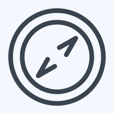 Simge Pusula 3 - Satır Kesimi Biçimi - Basit illüstrasyon, Düzenlenebilir vuruş, Tasarım şablonu vektörü, baskılar, posterler, reklamlar, duyurular, bilgi grafikleri vs..