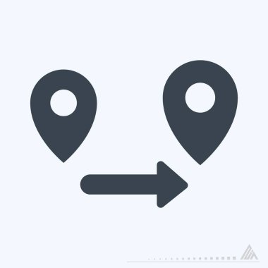 Simge Oluştur Yolu - Glyph Biçimi - Basit illüstrasyon, Düzenlenebilir vuruş, Tasarım şablonu vektörü, baskılar, posterler, reklamlar, duyurular, bilgi grafikleri vs..