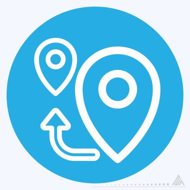 Simge Yönetmeni 3 - Mavi Gözler Biçimi - Basit illüstrasyon, Düzenlenebilir vuruş, Tasarım şablonu vektörü, baskılar, posterler, reklamlar, duyurular, bilgi grafikleri vs..