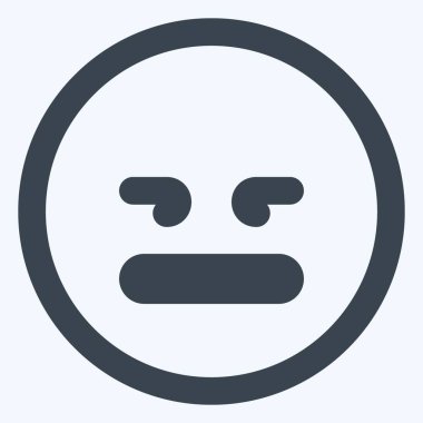 Simge Duygusuz - Satır Kesimi Biçimi - Basit illüstrasyon, Düzenlenebilir vuruş, Tasarım şablonu vektörü, baskılar, posterler, reklamlar, duyurular, bilgi grafikleri, vs..