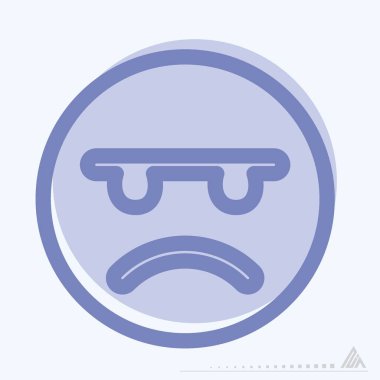 Simge Duygusallığı - İki Ton Biçimi - Basit illüstrasyon, Düzenlenebilir vuruş, Tasarım şablonu vektörü, baskılar, posterler, reklamlar, duyurular, bilgi grafikleri, vs..