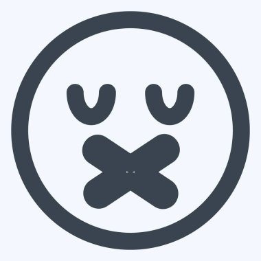 Simge Duygusuz - Satır Kesimi Biçimi - Basit illüstrasyon, Düzenlenebilir vuruş, Tasarım şablonu vektörü, baskılar, posterler, reklamlar, duyurular, bilgi grafikleri, vs..