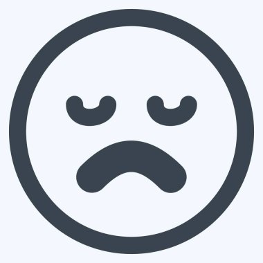 Simge Duygusallığı - Satır Kesimi Biçimi - Basit illüstrasyon, Düzenlenebilir vuruş, Tasarım şablonu vektörü, baskılar, posterler, reklamlar, duyurular, bilgi grafikleri, vs..