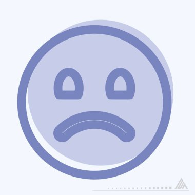 Simge Duygusallığı 2 - İki Ton Biçimi - Basit illüstrasyon, Düzenlenebilir vuruş, Tasarım şablonu vektörü, baskılar, posterler, reklamlar, duyurular, bilgi grafikleri, vs..