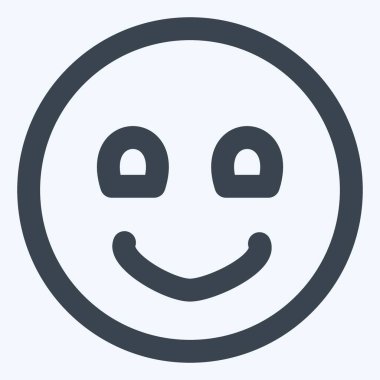 Simge Duygusallığı - Satır Kesimi Stili - Basit illüstrasyon, Düzenlenebilir vuruş, Tasarım şablonu vektörü, baskılar, posterler, reklamlar, duyurular, bilgi grafikleri, vs..