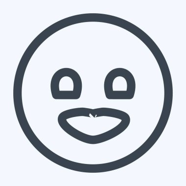 Simge Duygu Öpücüğü - Satır Biçimi - Basit illüstrasyon, Düzenlenebilir vuruş, Tasarım şablonu vektörü, baskılar, posterler, reklamlar, duyurular, bilgi grafikleri vs..