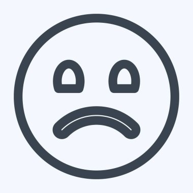 Simge Duygusallığı - Satır Stili - Basit illüstrasyon, Düzenlenebilir vuruş, Tasarım şablonu vektörü, baskılar, posterler, reklamlar, duyurular, bilgi grafikleri, vs..