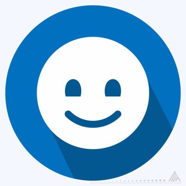 Simge Duygusallığı - Uzun Gölge Stili - Basit illüstrasyon, Düzenlenebilir vuruş, Tasarım şablonu vektörü, baskılar, posterler, reklamlar, duyurular, bilgi grafikleri, vs..