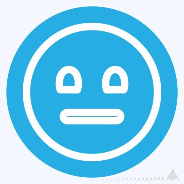 Simge Duygusuz - Mavi Gözler Biçimi - Basit illüstrasyon, Düzenlenebilir vuruş, Tasarım şablonu vektörü, baskılar, posterler, reklamlar, duyurular, bilgi grafikleri, vs..