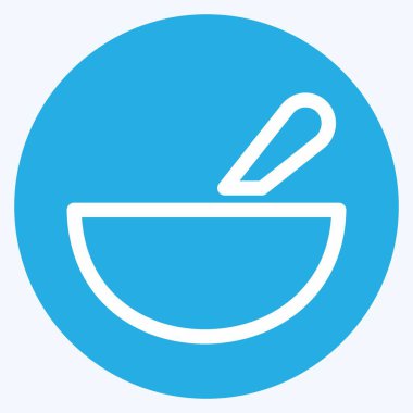 Simge Maskesi - Mavi Gözler Biçimi - Basit illüstrasyon, Düzenlenebilir vuruş, Tasarım şablonu vektörü, baskılar, posterler, reklamlar, duyurular, bilgi grafikleri vs..