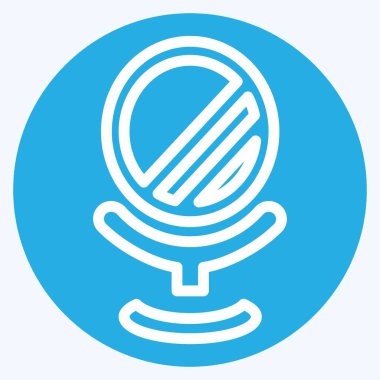 Simge 1 - Mavi Gözler Biçimi - Basit illüstrasyon, Düzenlenebilir vuruş, Tasarım şablonu vektörü, baskılar, posterler, reklamlar, duyurular, bilgi grafikleri vs..