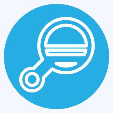 Simge Ayna 2 - Mavi Gözler Biçimi - Basit illüstrasyon, Düzenlenebilir vuruş, Tasarım şablonu vektörü, baskılar, posterler, reklamlar, duyurular, bilgi grafikleri vs..