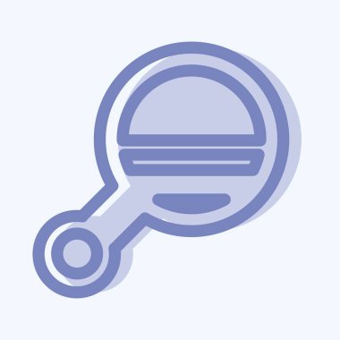 Simge Ayna 2 - İki Ton Biçimi - Basit illüstrasyon, Düzenlenebilir vuruş, Tasarım şablonu vektörü, baskılar, posterler, reklamlar, duyurular, bilgi grafikleri vs..