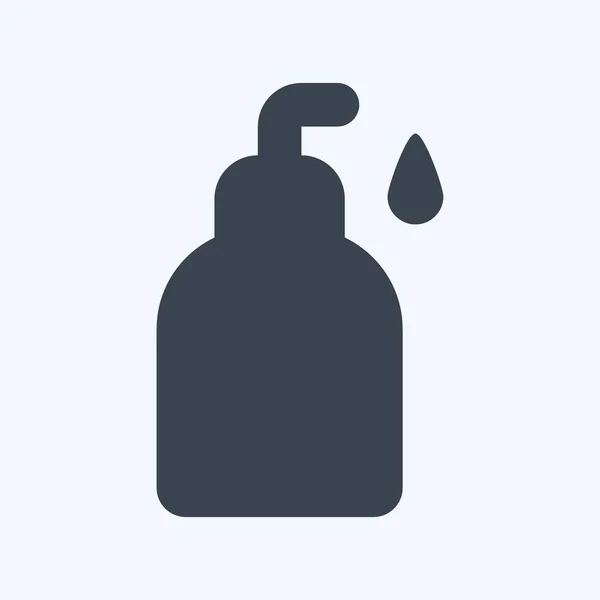 Icon Liquid Soap Glyph Style Einfache Illustration Editierbarer Strich Designschablonen — Stockvektor