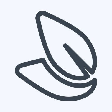 Simge Tarak - Satır Biçimi - Basit illüstrasyon, Düzenlenebilir vuruş, Tasarım şablon vektörü, baskılar, posterler, reklamlar, duyurular, bilgi grafikleri vs..