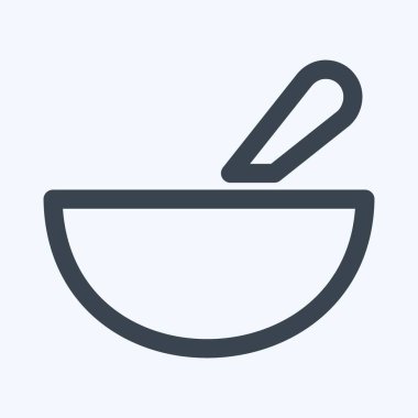 Simge Maskesi - Satır Biçimi - Basit illüstrasyon, Düzenlenebilir vuruş, Tasarım şablonu vektörü, baskılar, posterler, reklamlar, duyurular, bilgi grafikleri vs..