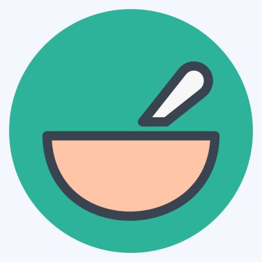 Simge Maskesi - Renk Eşleştirme Biçimi - Basit illüstrasyon, Düzenlenebilir vuruş, Tasarım şablonu vektörü, baskılar, posterler, reklamlar, duyurular, bilgi grafikleri vs..