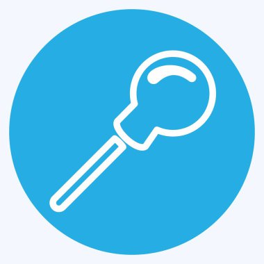 Simge Lolipop - Mavi Gözler Biçimi - Basit illüstrasyon, Düzenlenebilir vuruş, Tasarım şablonu vektörü, baskılar, posterler, reklamlar, duyurular, bilgi grafikleri vs..