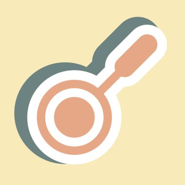 Etiket Pan 1 - Basit illüstrasyon, düzenlenebilir felç, tasarım şablonu vektörü, baskılar, posterler, reklamlar, duyurular, bilgi grafikleri vs..