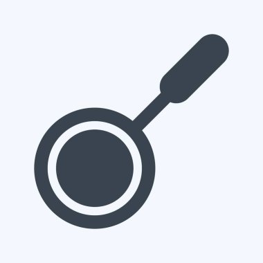 Simge Pan 1 - Glyph Biçimi - Basit illüstrasyon, Düzenlenebilir vuruş, Tasarım şablonu vektörü, baskılar, posterler, reklamlar, duyurular, bilgi grafikleri vs..